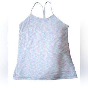 Multicolor MIA Sports Women's Atletic Top With Built In Sports Bra